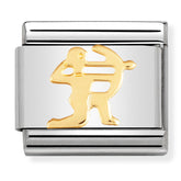 Nomination Composable Classic Link 030104/09 Sagittarius in 18K Gold
